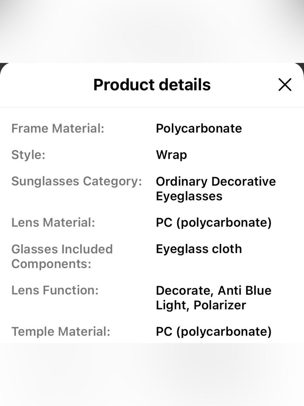Light Pink Mirrored Wrap Sunglasses - Picture 4 of 5